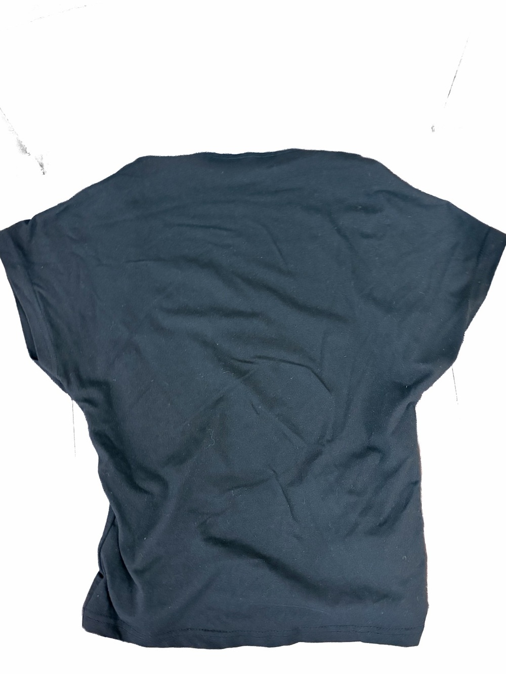 Open Back Black Women's Tee - Bar Top